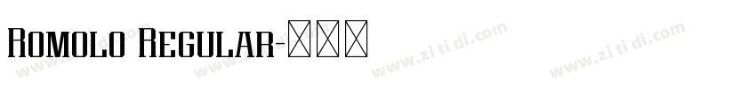 Romolo Regular字体转换